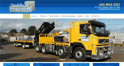 Desktop Screenshot of hendrikxconcrete.com.au